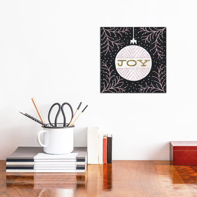 Jolly Holiday Ornaments Joy Metallic by Michael Mullan - Wrapped Canvas Gallery-Wrapped Canvas Giclée