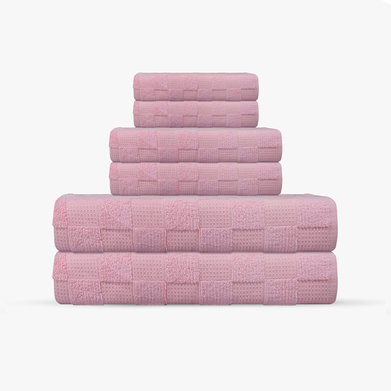 Taylorlynn 6 pcs Turkish Towels Set, Blush
