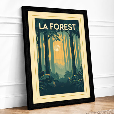 La Forest Art Deco - Framed Print