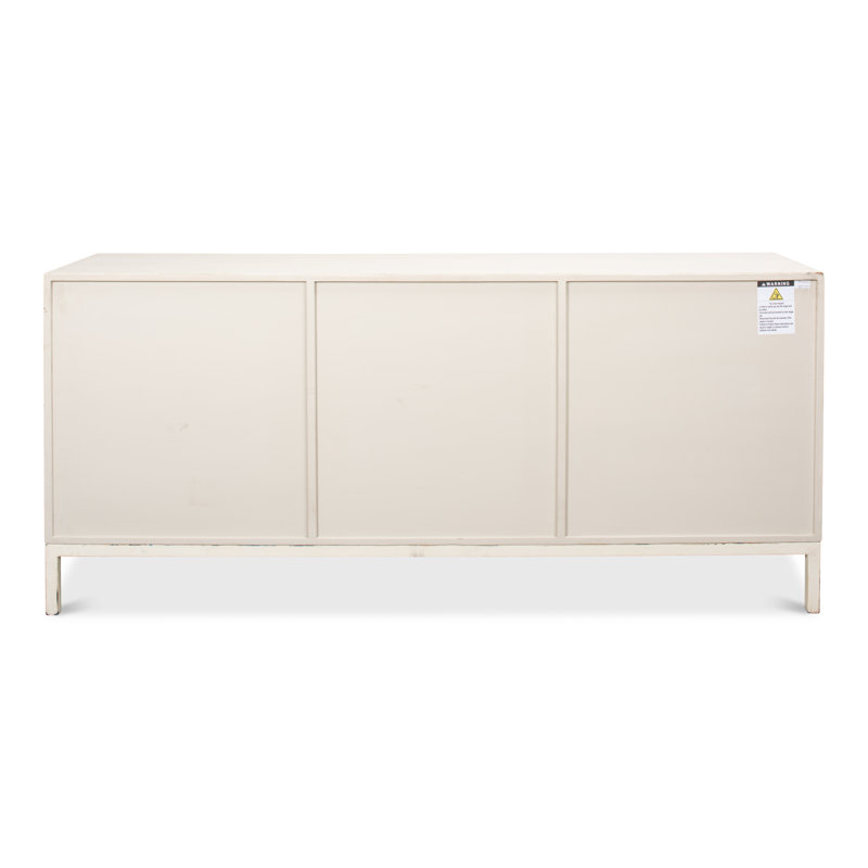 Becket 74'' W Solid Wood Sideboard, Antique White
