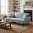 Convertible Sofa with Adjustable Backrest, Solid Wood Frame-1509051222