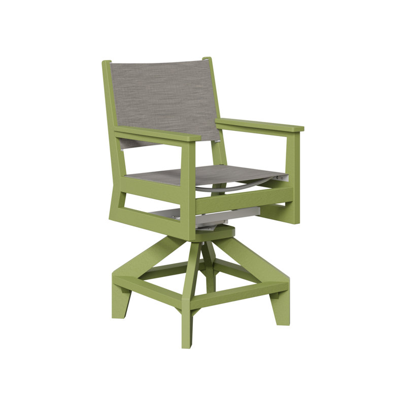 Chaise de comptoir pivotante Berlin Gardens Mayhew, Vert kiwi, 22.5"