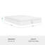 Matelas en mousse à mémoire de forme à double action de qualité moyenne Martha Stewart Sleepcomplete-102465246