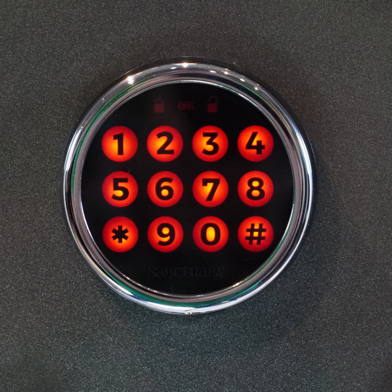 23" Black Steel Fireproof and Waterproof Digital Safe