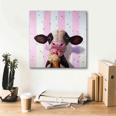 'Mooo-Licious' by Lucia Heffernan, Canvas Wall Art
