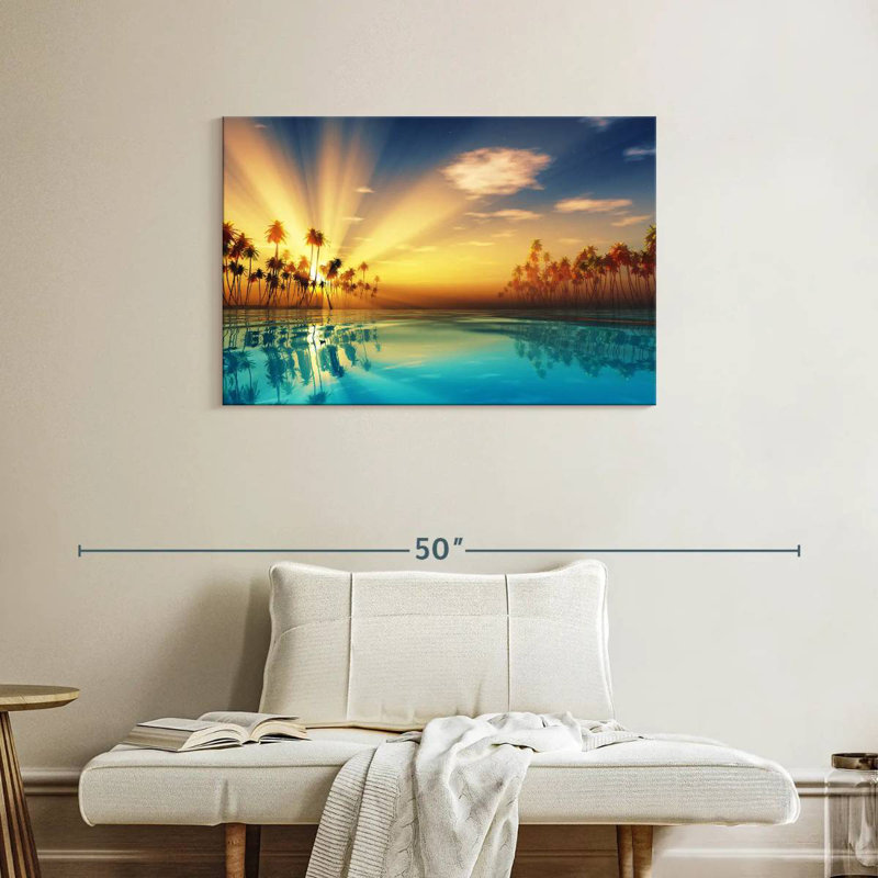 Gillard Palm Gillard Sun Rays, H 24 po x l 36 po