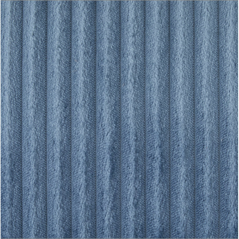 Canapé modulaire moderne 63,7 po, Blue Corduroy
