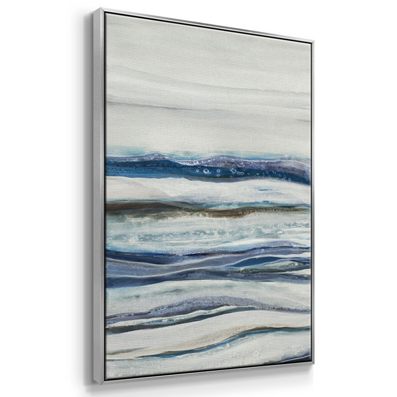 Shifting Sands - Toile encadrée multi-pièces, H 36 po x l 75 po, Encadrement argenté