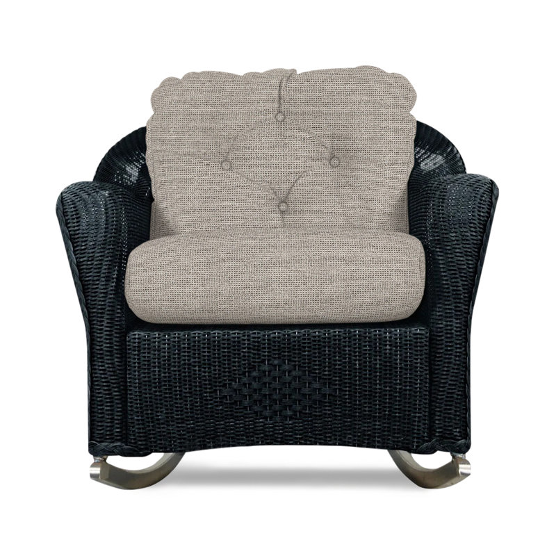 Reflections Outdoor Rocker Chair, Ebony, Demo Stone