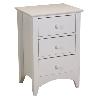 Derrickson 47cm W Solid Wood Bedside Table