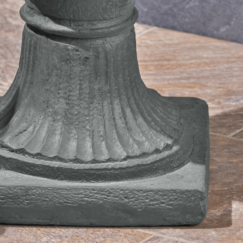 Mgo Garden Urn Planter, Antique Gray