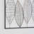 Metal Leaf Black Wall Decor with Black Frame