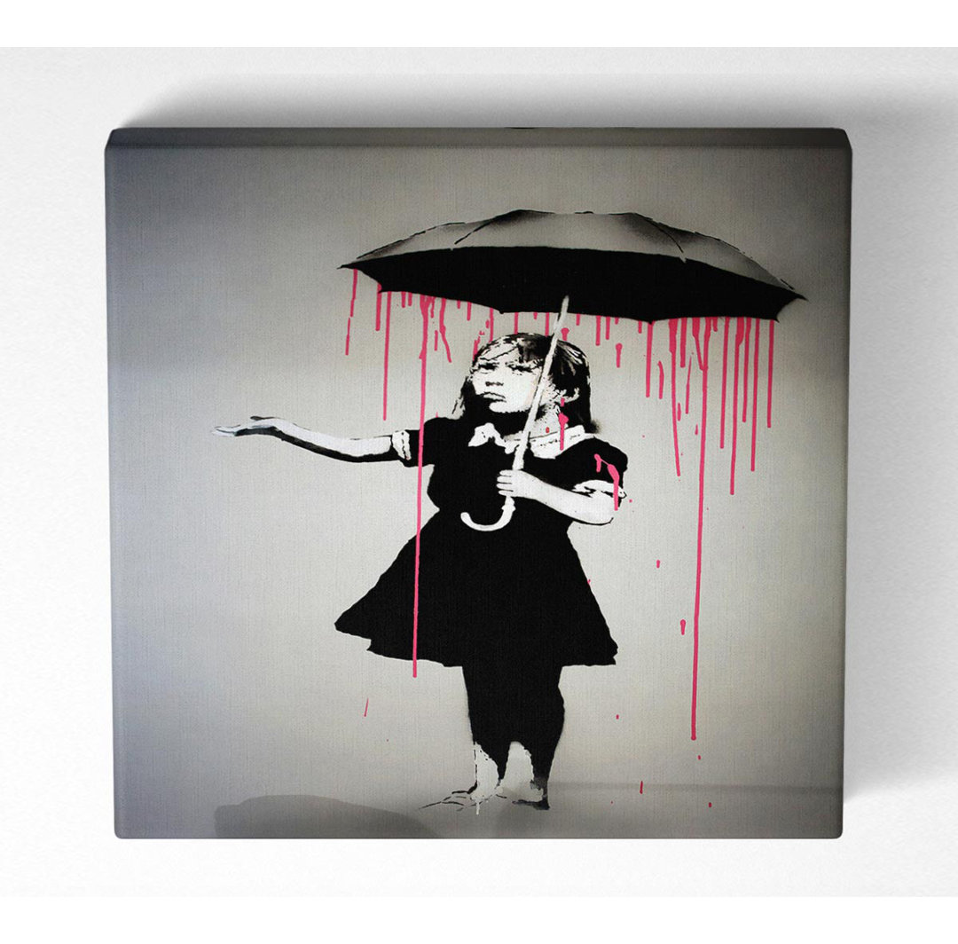 Umbrella Girl - Kunstdrucke auf Leinwand - Wrapped Canvas