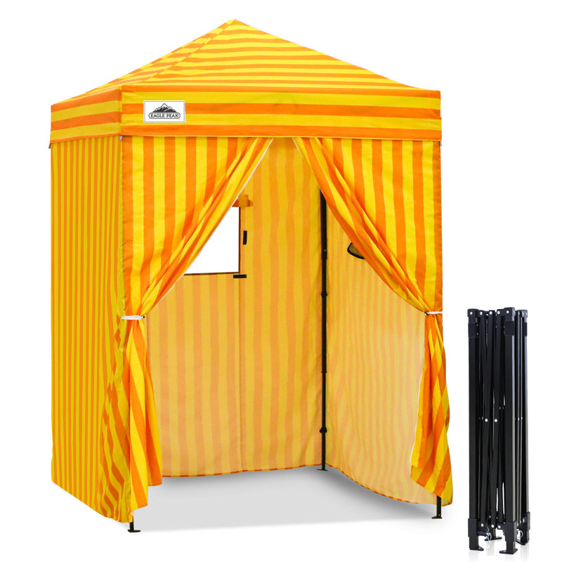 Flex Ultra Compact 5 pi. L 5 pi. Auvent en métal, Jaune/orange