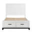Lit plateforme double avec rangement Rustic