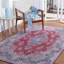 Tapis oriental rouge / bleu marine-1814502048