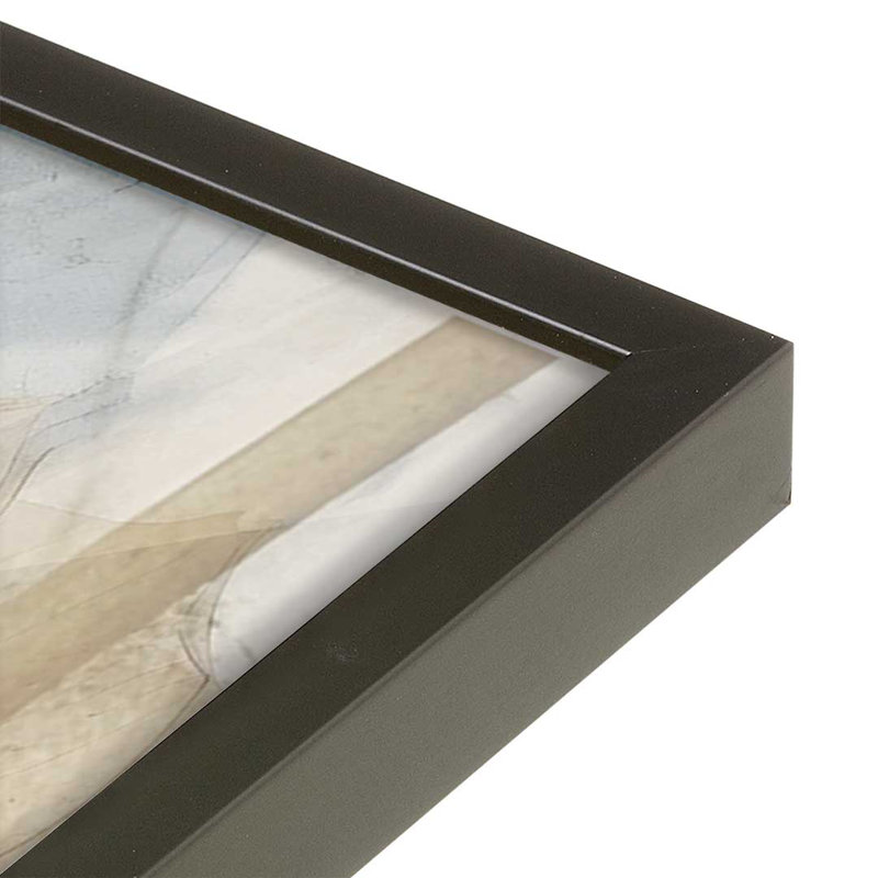 «Flowers in the Breeze III» par lettres et doublure, reproduction d'art, 12 W x 16 H, Black, Framed Print