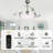 Aadvik 42" Modern Retractable Ceiling Fan with Lights and Remote, Bladeless Fandelier with Quiet DC Motor-1025259-5121142