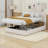Teddy Fleece Upholstered Platform Bed with Hydraulic Storage System-101489732-101489735