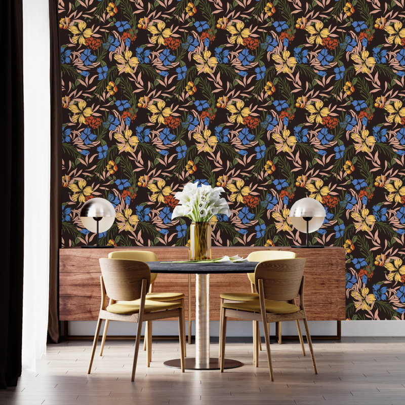 Floral Tile, 2.08' W x 10.42' L