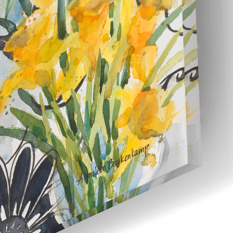 «Flowers and Fruit» par Annelein Beukenkamp, art mural en verre acrylique, H 16 po x l 24 po x P 0,2 po
