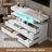 6 Drawer Dresser with Charging Station and LED Lights-258703922