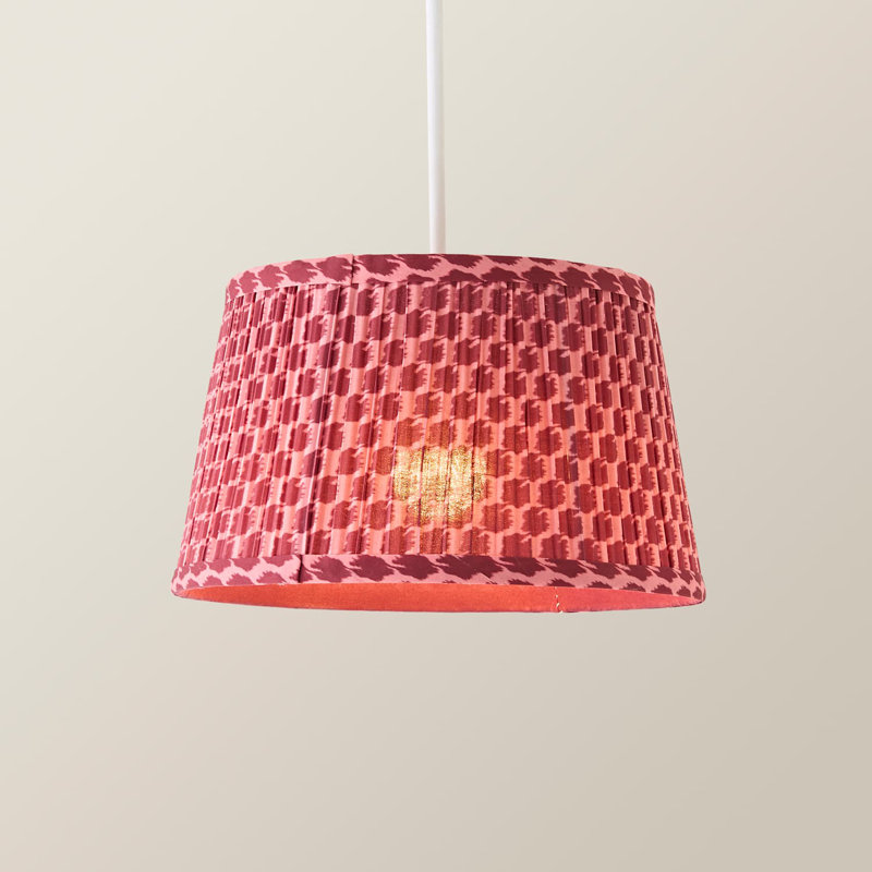 Hinako 15cm H Cotton Empire Lamp Shade ( Slip-On ), Pink