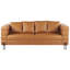 Etleva 3 Seater Faux Leather Sofa