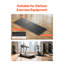 Tapis de tapis de marche pliable, de 1/4 po d'épaisseur, 24 po x 68 po pour tapis d'exercice elliptique sur tapis, tapis de protection en PVC haute densité, imperméable et antidérapant pour la salle de gym à domicile