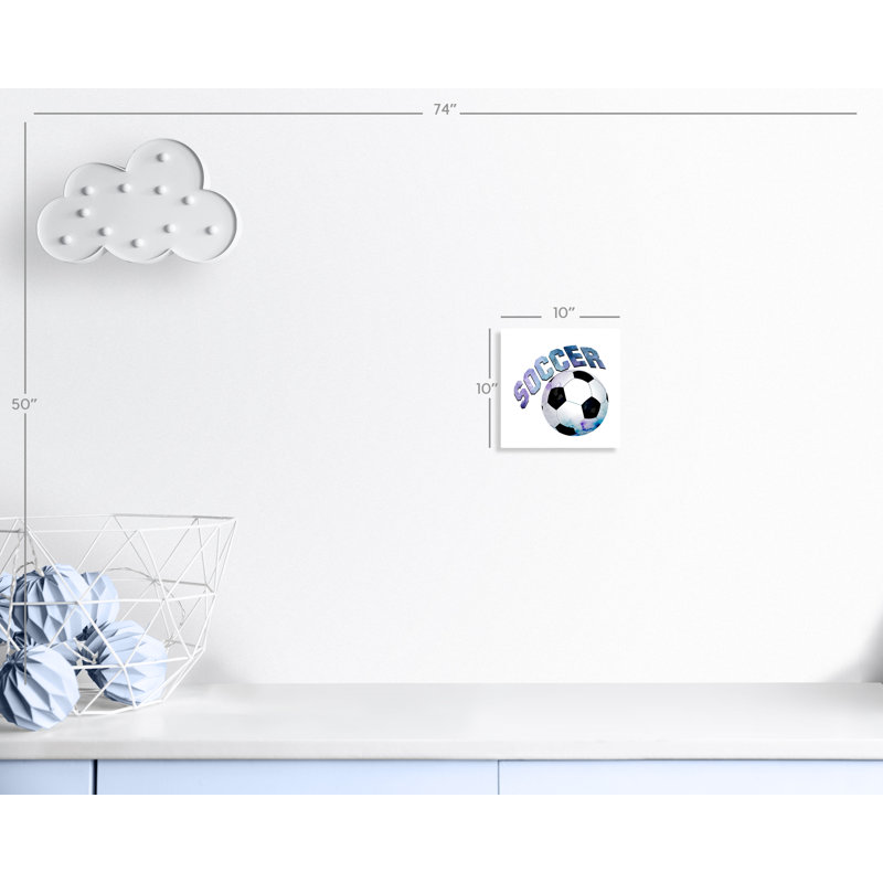 Fille de football 1, H 10 po x l 10 po x P 1 po, Papier