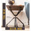 Ensemble de table de bout robuste en acier industriel noir