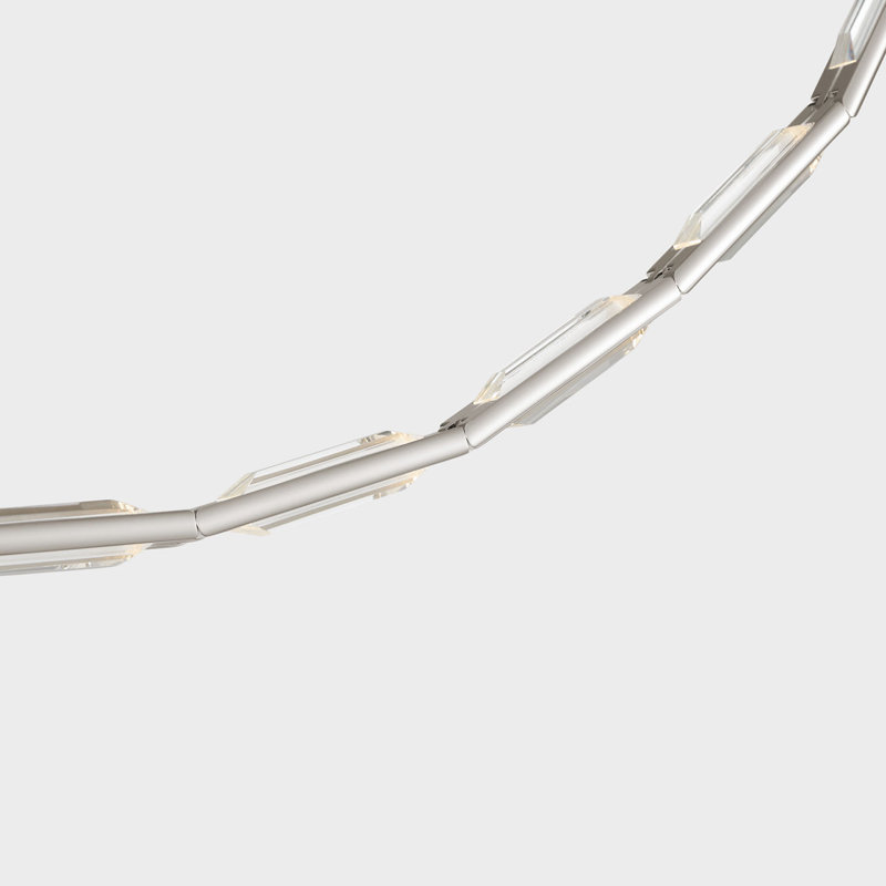 Catena 118 Chandelier, 3000 Kelvins, Surface, Polished Nickel