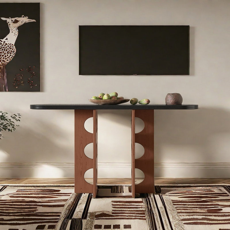 Console Modern Minimalist, Brun, H 33,46 po x l 70,87 po x P 13,78 po