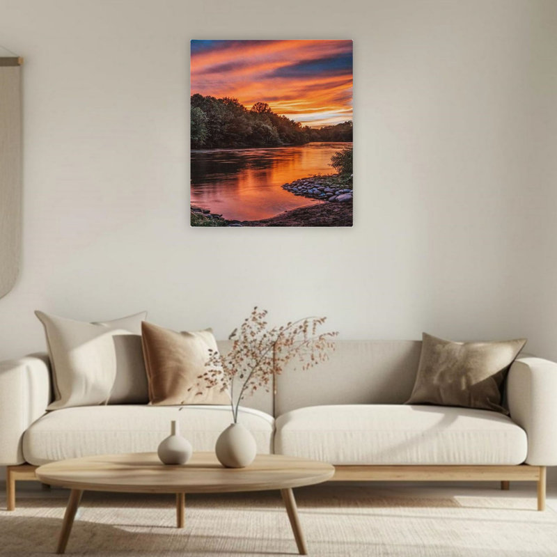 Pastel Landsca Unframed Canvas Wall Art  24" X 36"