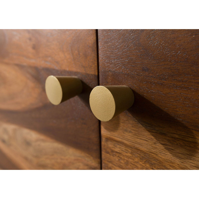 Ancona 100cm Solid Wood Sideboard, Painted Dark Brown