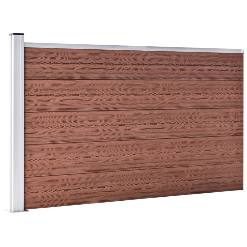 Abreanna Garden Fence WPC 175x105 cm, Brown