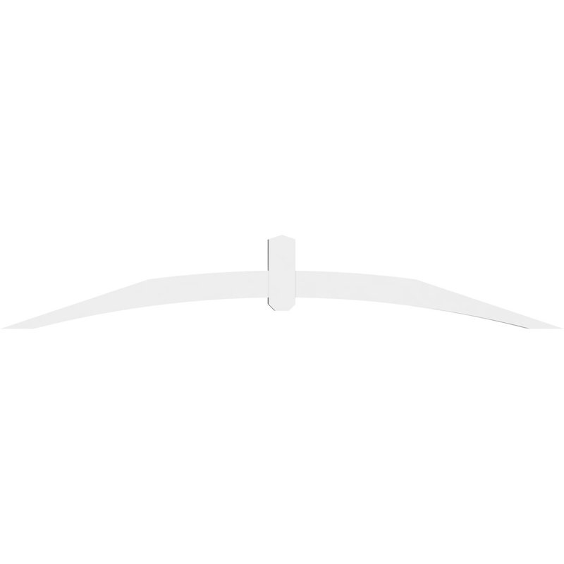 Support pour pignon en PVC Archdale, H 14 po x l 84 po (pas 4/12), P 4 po x F 4 po