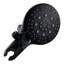 Pomme de douche noire matte avec douchette - 6 modes de jet, débit de 1,8 gal / min, tout en métal, bec pivotant et baignoire inclus, fonctions de douche à main, gal / min, corrosion, bras de tuyau mural