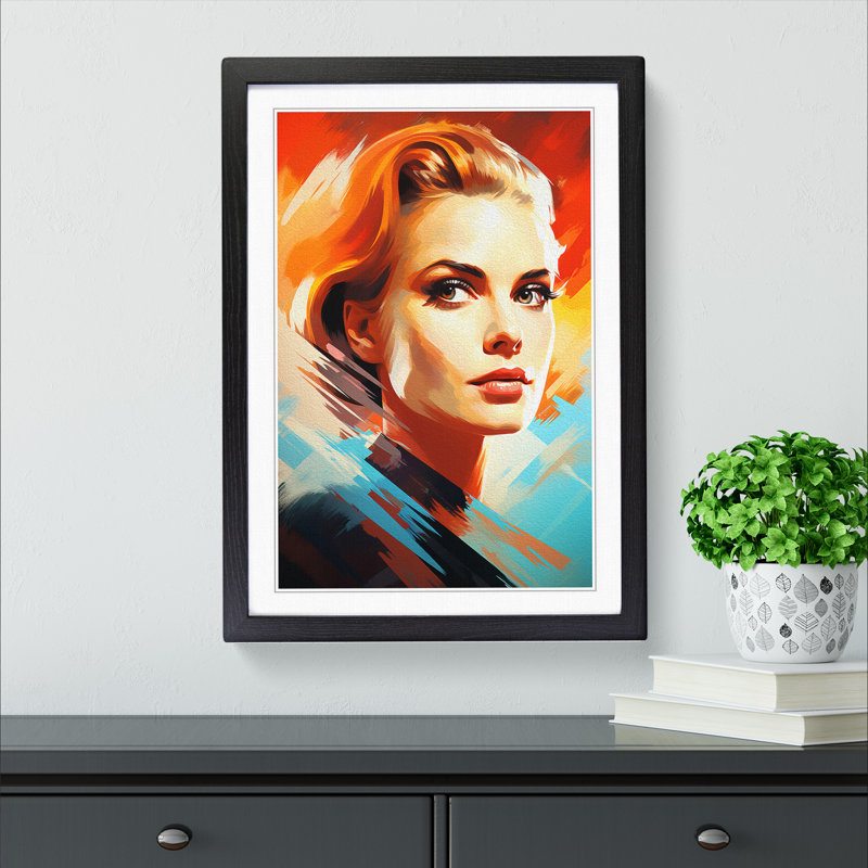 Grace Kelly Futurism - Framed Print
