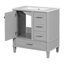 Ensemble de meuble-lavabo moderne avec lavabo 30 po, meuble-lavabo moderne avec porte à fermeture douce et 3 tiroirs, structure en bois massif-112367420-112367422