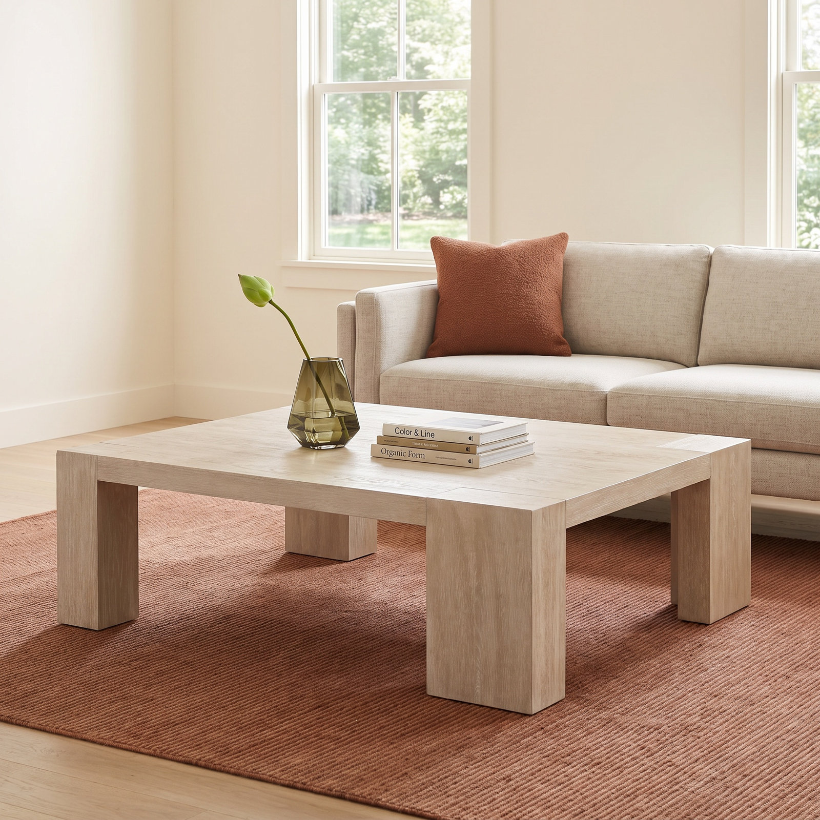 Darsa 54" Oak Cocktail Table