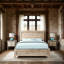 Grand lit Structure en bois massif Assemblage facile