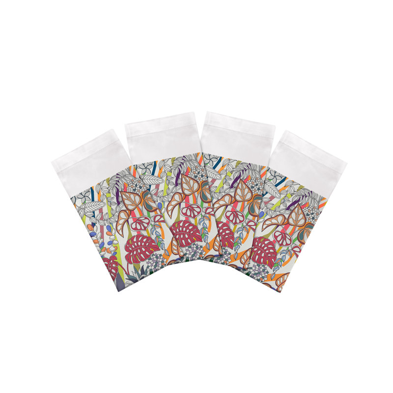 Sabi Jungle Cotton Sateen Dinner Napkins, Cherry