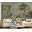 Décoration murale de jardin amovible de papier peint vert discret-1397710586-1397710563