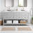 Double Bathroom Vanity with Engineered Marble Top