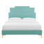 Très grand lit plateforme en velours rose Lindsey-210458506-168801198