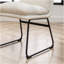 Ensemble de 2 chaises de salle à manger rembourrées Milos, blanc vanille