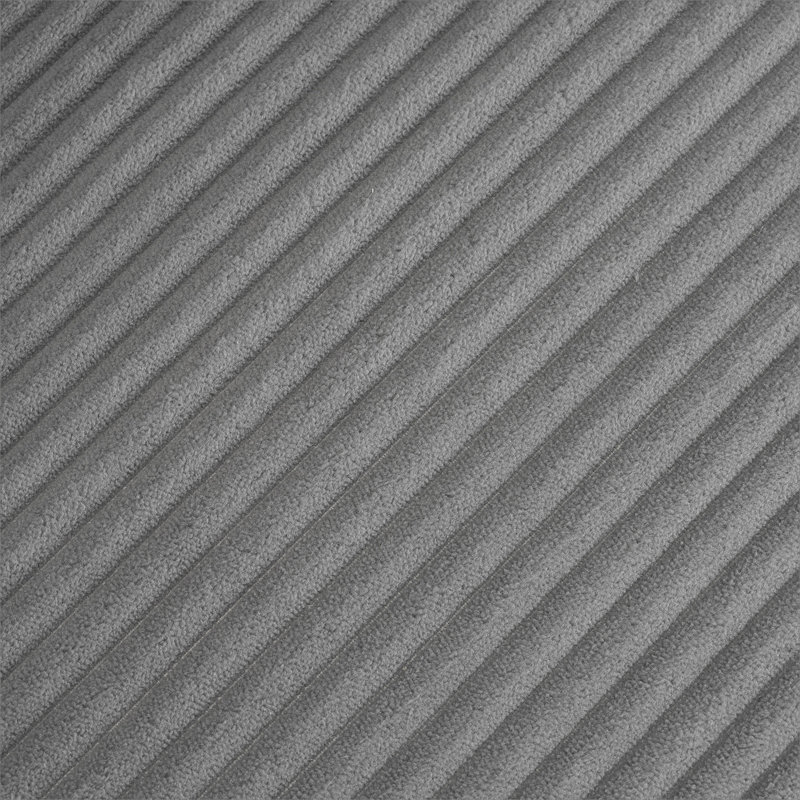 Repose-pieds 35,4 po à deux couches pour le salon, la chambre à coucher, gris foncé, Gris foncé
