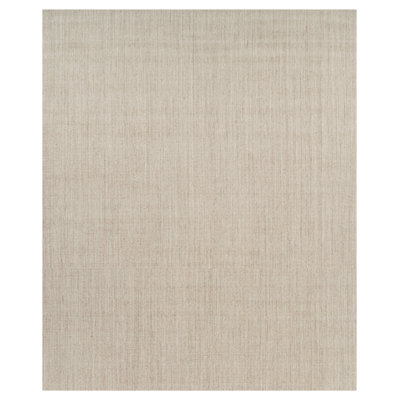 Textural Hand Knotted Wool Striped Area Rug