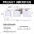 Modern 3-Light Vanity Fixture With Square Glass Shades-749580232-771133058